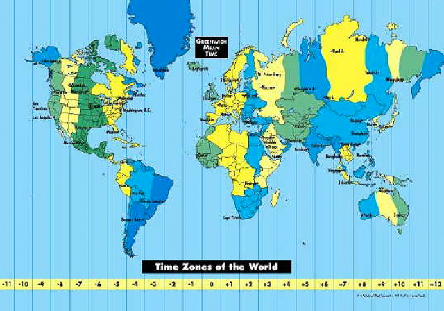 How Many World Time Zones?